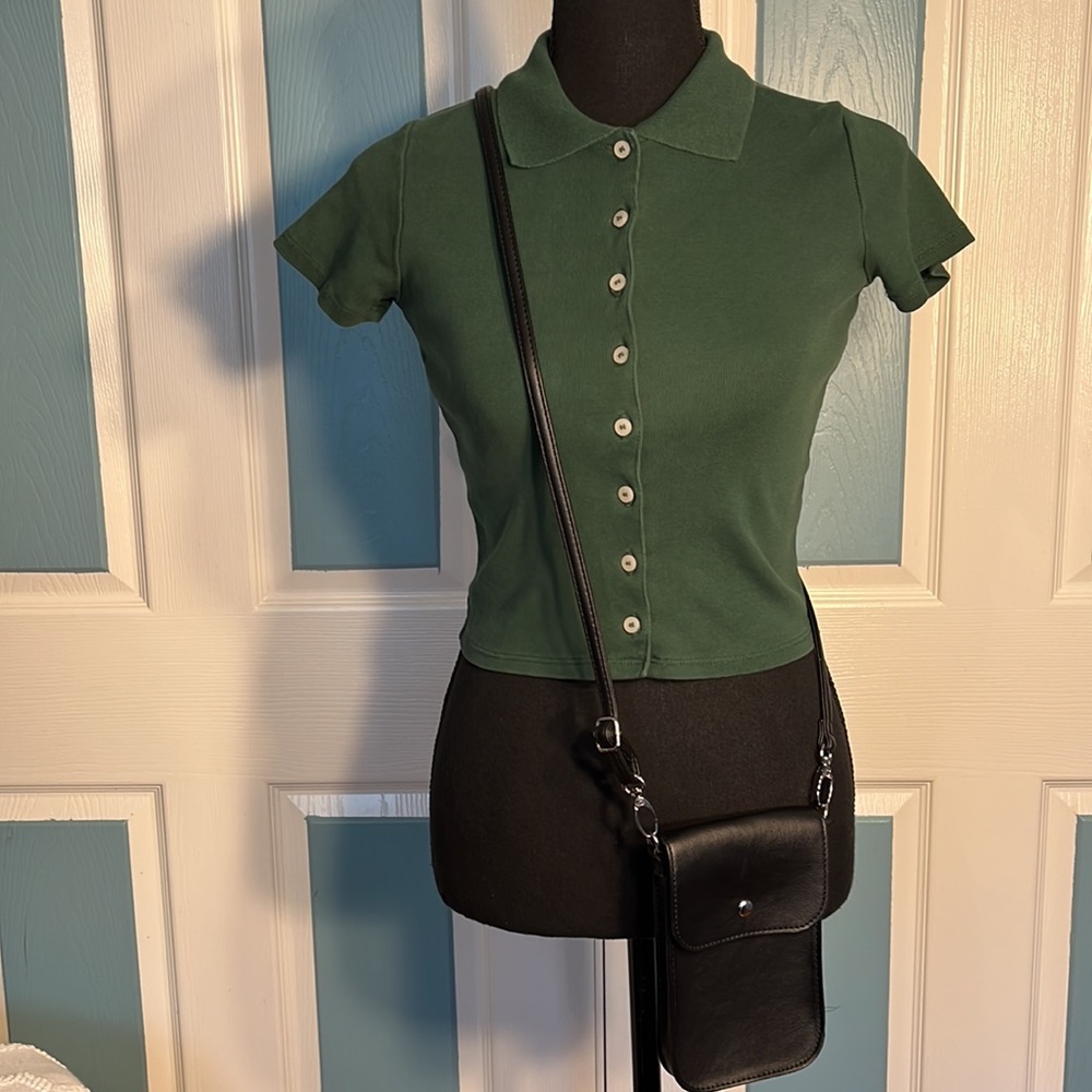 John Galt Womens Caroline Button Top. Size: Small